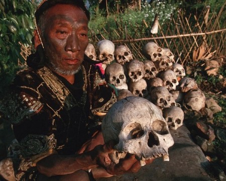 Chuyện lạ bộ lạc thu thập đầu lâu tại Myanmar
