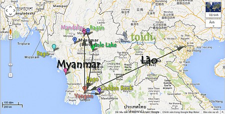 Myanmar ở đâu ? Miến Điện ở đâu ?, Burma ở đâu ?, Union ở đâu ?