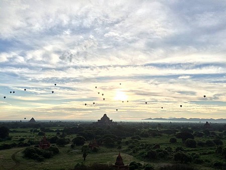 Trải nghiệm bình minh Bagan, thời gian đẹp nhất trong ngày tại đây