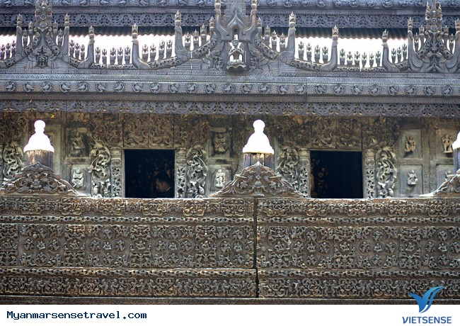 Khám phá Shwenandaw – ngôi chùa hay tu viện gỗ tếch độc nhất tại Myanmar - Ảnh 8 Khám phá Shwenandaw – ngôi chùa hay tu viện gỗ tếch độc nhất tại Myanmar - Ảnh 8