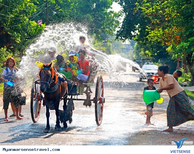 Tết của người dân Myanmar được tổ chức vào tháng 4