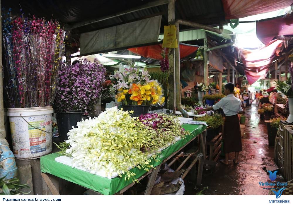 Nét bình dị của chợ Myanmar