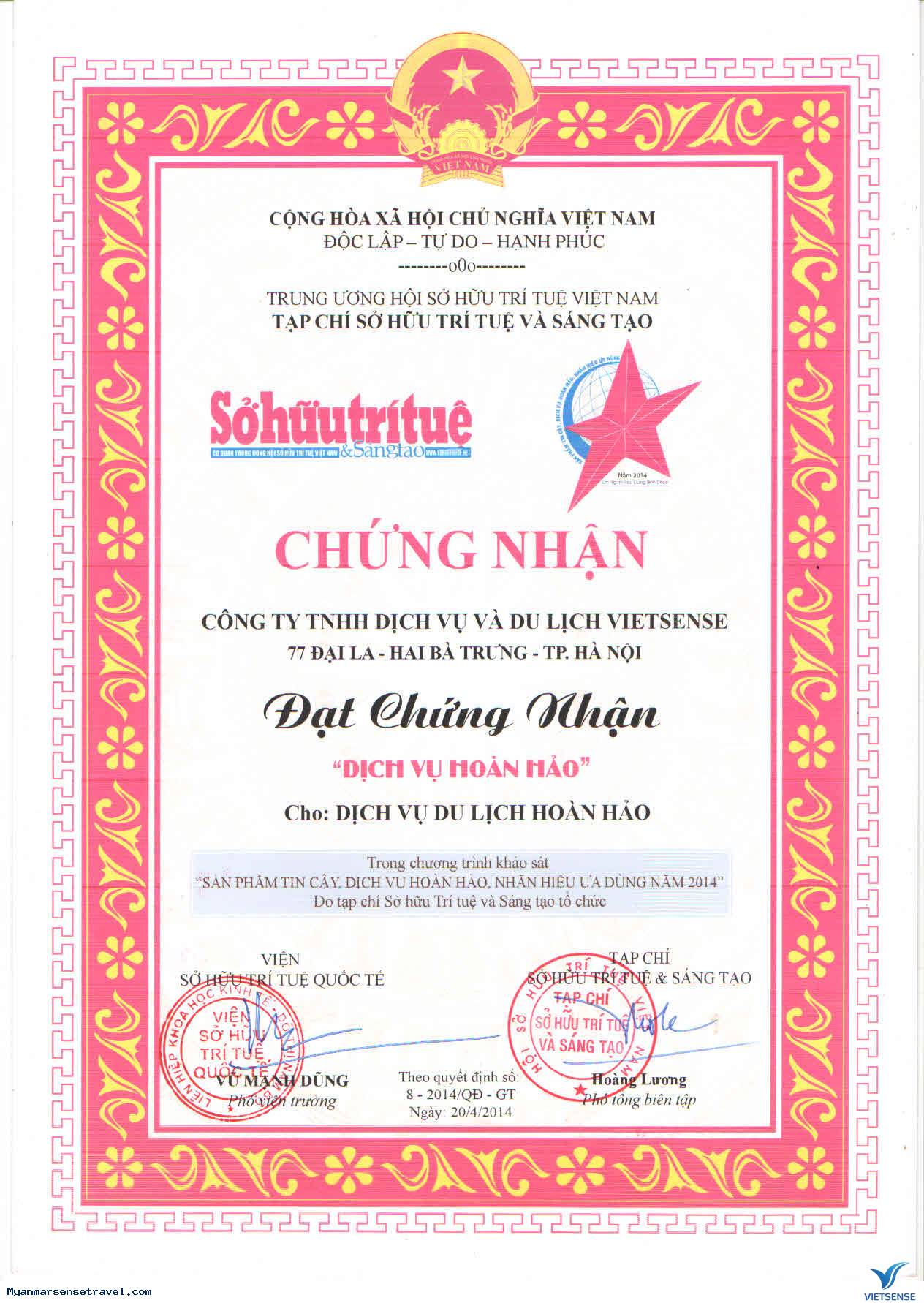 Giấy Chứng Nhận 