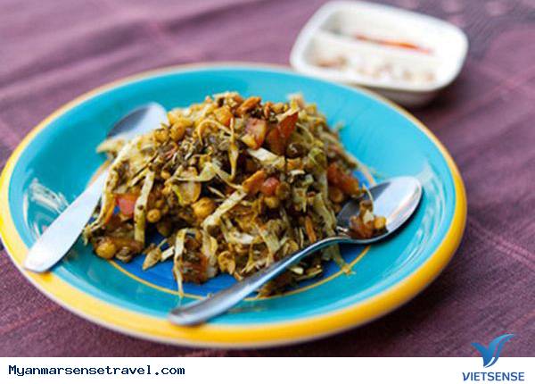 Salad lá trà Du lịch Myanmar - Salad lá trà